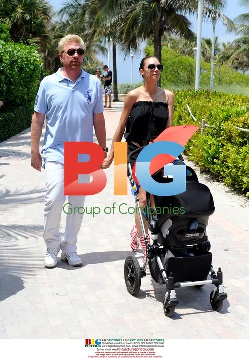 Boris Becker with family in Miami