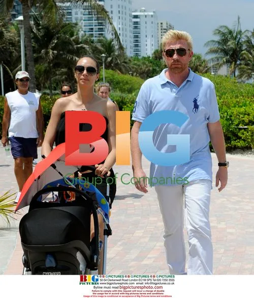Boris Becker and Family in Miami