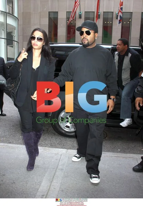 Ice Cube and Kimberly Woodruff at Jimmy Fallon Show