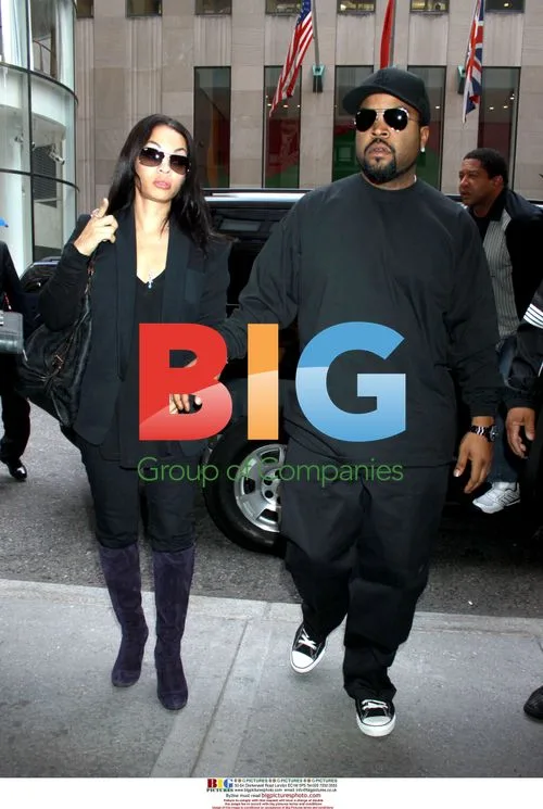 Ice Cube and Kimberly Woodruff at Jimmy Fallon Show