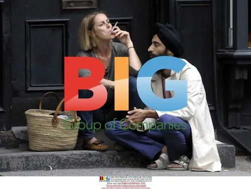 Designer Waris with girlfriend in West Village, NYC