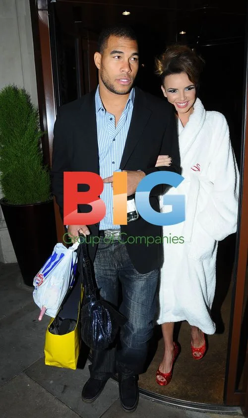 Nadine Coyle of Girls Aloud Arrives at Hotel
