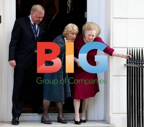 Margaret Thatcher Leaving Hospital