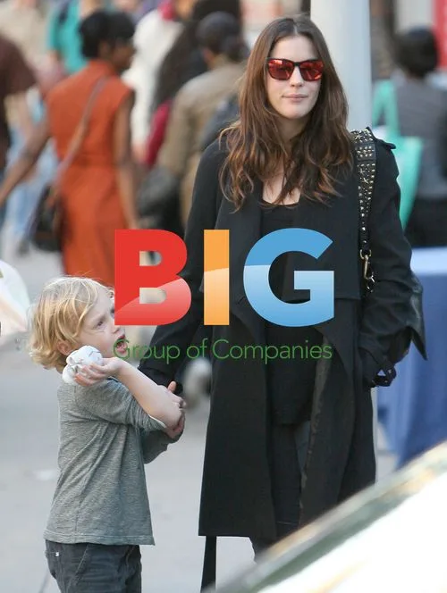 Liv Tyler picks up son Milo from school