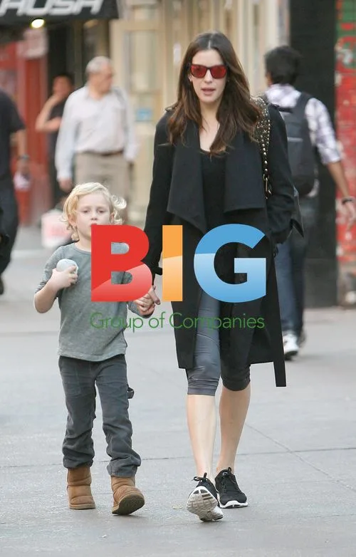 Liv Tyler Picks Up Son Milo From School