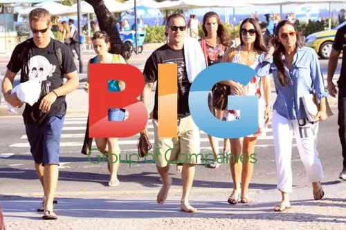 Paul Walker and Jordana Brewster on Copacabana Beach
