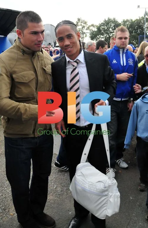 Everton Player Steven Pienaar at Goodison Park