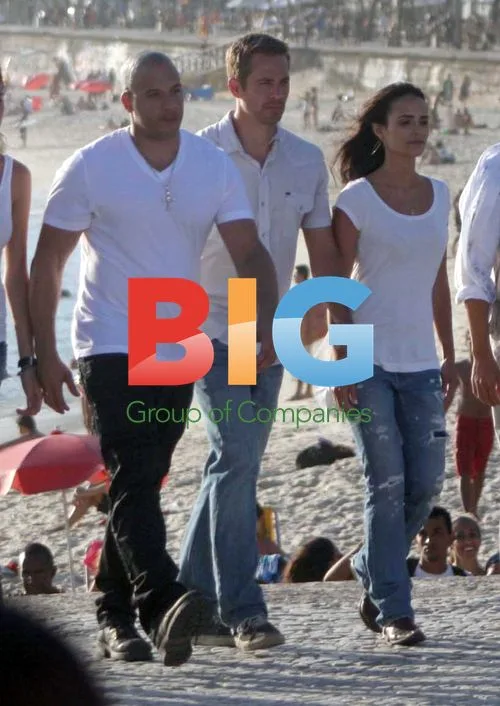 Vin Diesel, Paul Walker, and Jordana Brewster on Fast & Furious Set