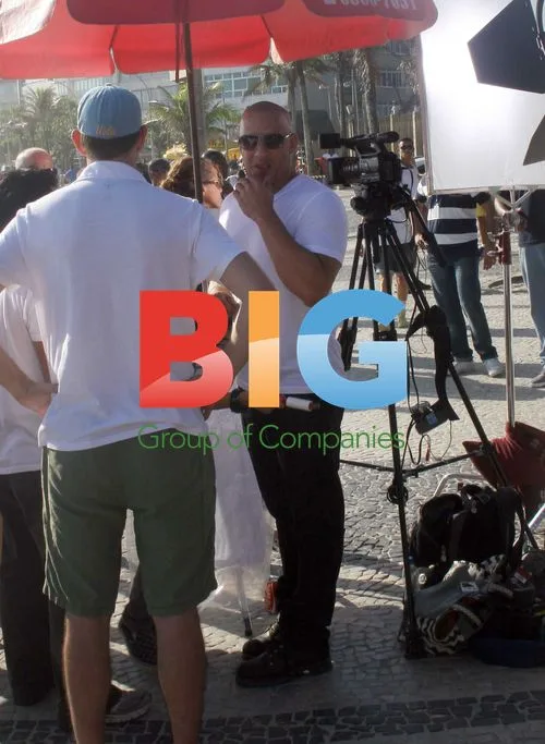 Vin Diesel, Paul Walker and Jordana Brewster film Fast and Furious in Rio