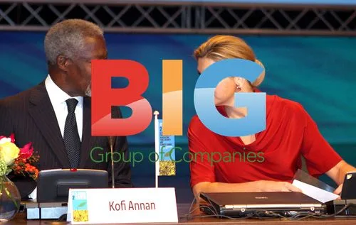 Princess Mxima and Kofi Annan at Agriculture Conference