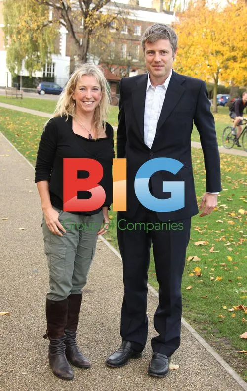 Zac Goldsmith and Roz Savage on Richmond Green