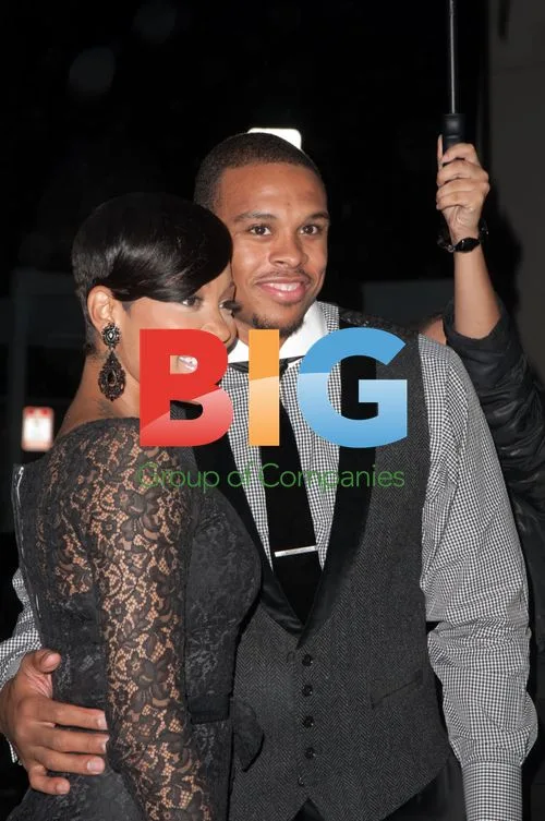 Shannon Brown and Monica at Monica's 30th Birthday Party