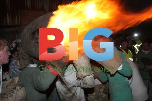 Flaming Tar Barrels in Ottery St Mary
