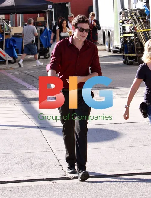 Corey Monteith on 'Glee' Set