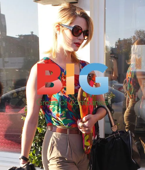 Mischa Barton walks dog in Beverly Hills