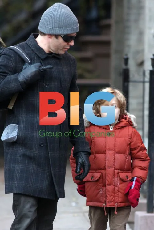 Matthew Broderick Walking Son to School