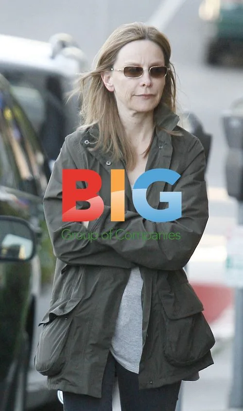 Calista Flockhart walks with son Liam