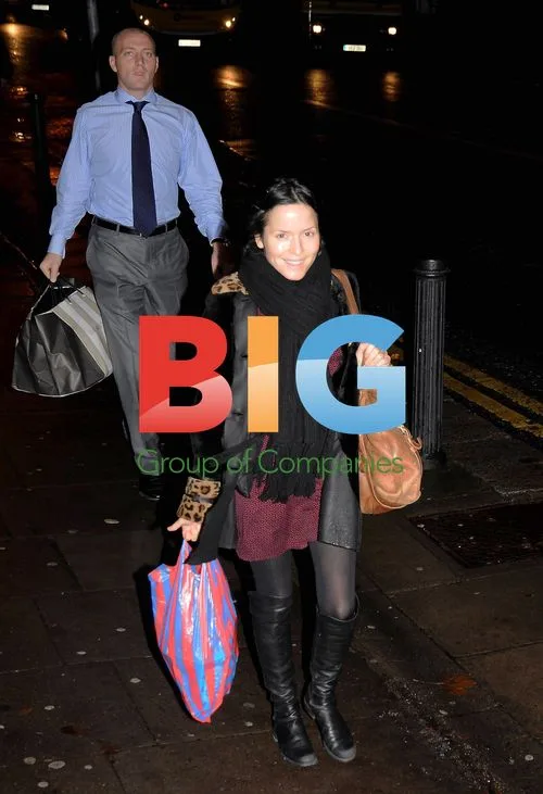 Andrea Corr and husband arrive for 'Jane Eyre'
