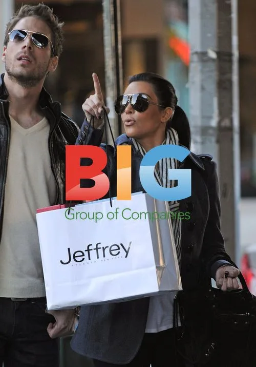 Kim Kardashian and Simon Huck Shop in NYC