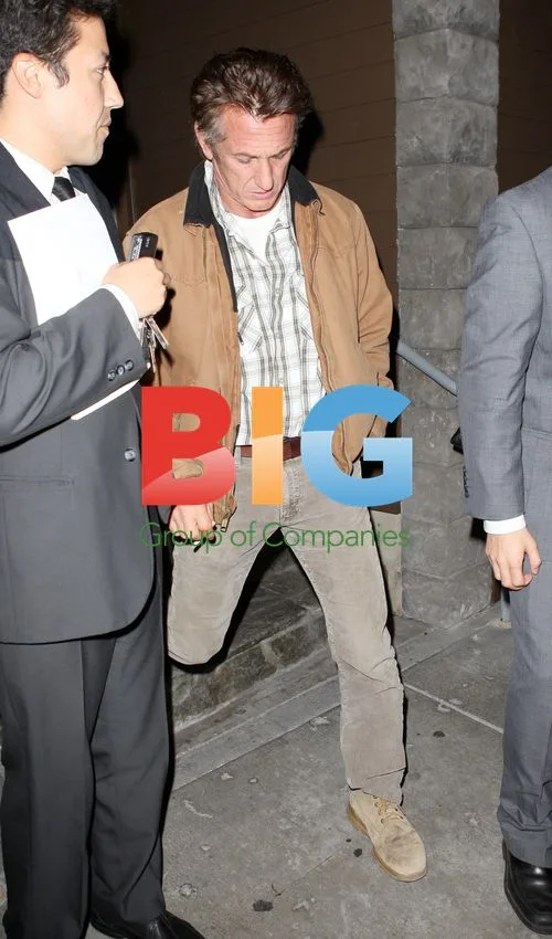 Sean Penn in Casual Outfit in Beverly Hills