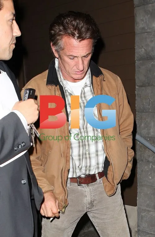 Sean Penn in Blue Collar Attire