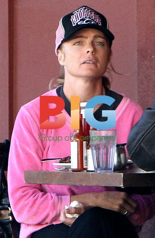 Erika Eleniak out for lunch in LA
