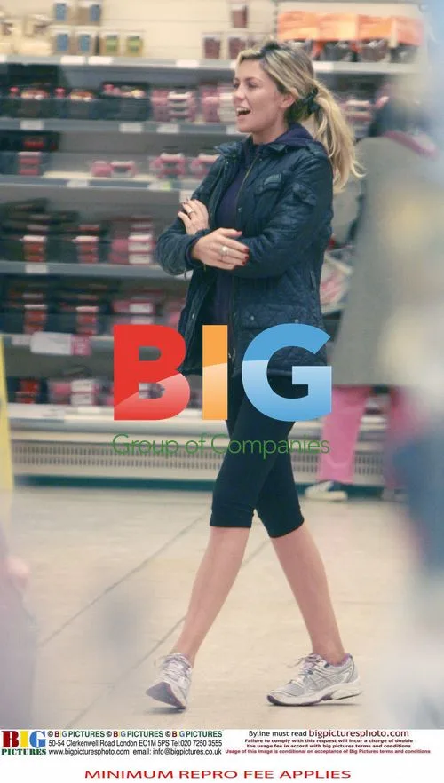 Pregnant Model Abbey Clancy Shopping