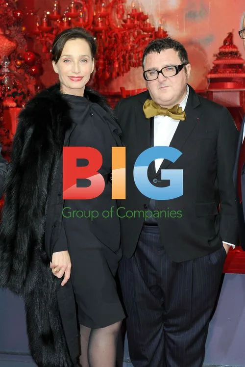 Kristin Scott Thomas and Alber Elbaz at Printemps de la Mode