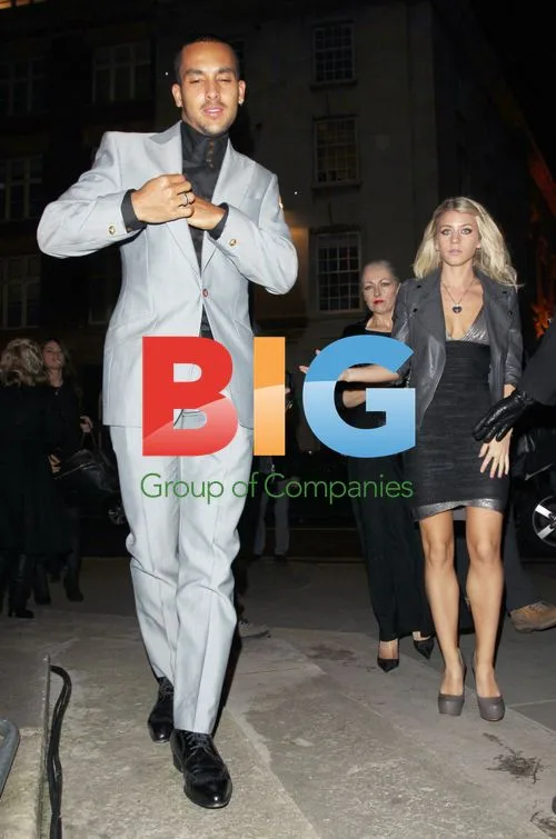 Theo Walcott & Melanie Slade at Harry Potter Afterparty