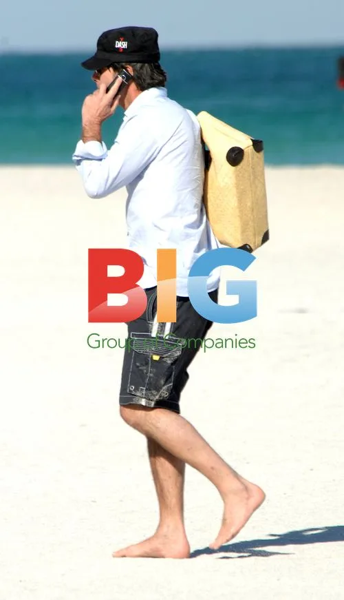 Joachim Lowe and wife on Miami Beach