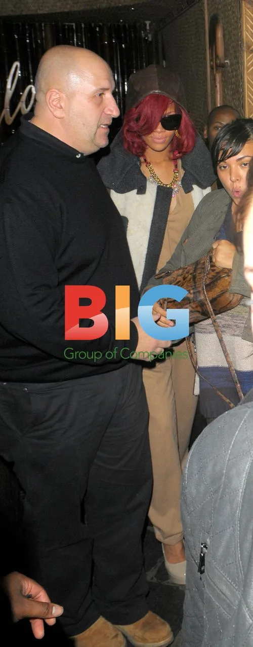 Rihanna leaving Mahiki nightclub with boyfriend Matt Kemp