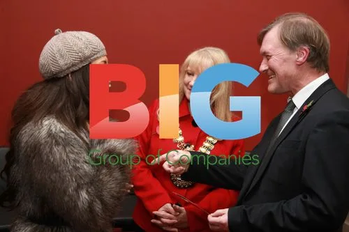 Nina C, David Amess and Ann Holland at Southend Christmas Party