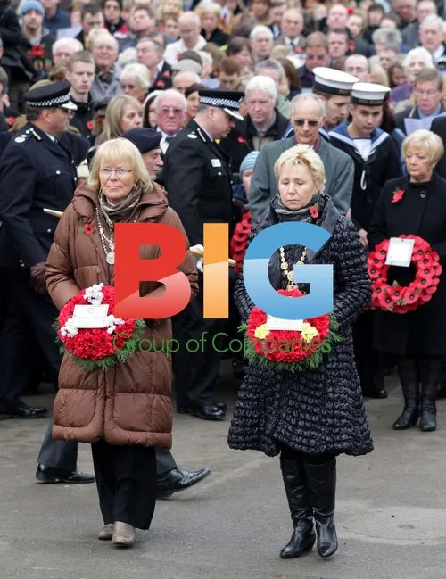 Cathy Kietzer and Helma Orosz at Remembrance Day Parade