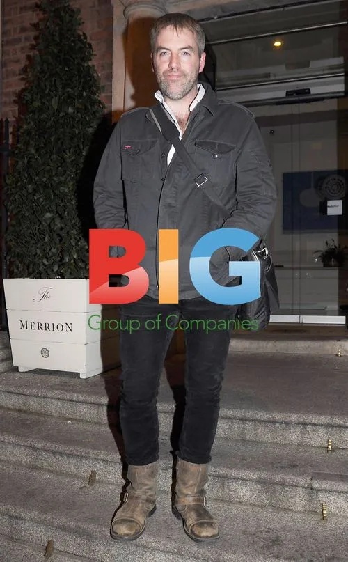 Donal MacIntyre Leaving Hotel in Dublin