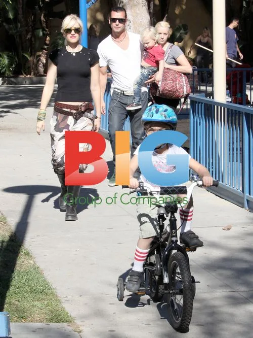 Gwen Stefani and family at pet adoption