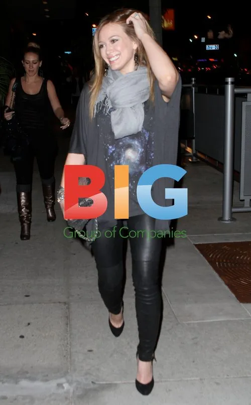 Hilary Duff Heads to Concert in West Hollywood