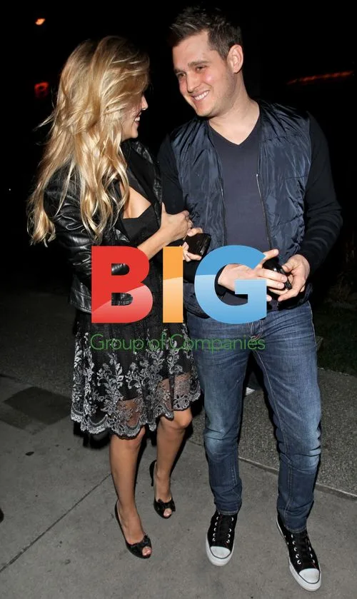 Michael Bubl and fiancee Luisana Lopilato