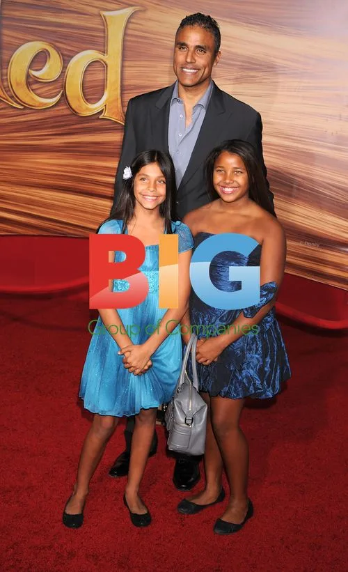 Rick Fox and daughter Sasha at 'Tangled' LA Premiere