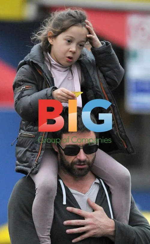 Hugh Jackman with daughter Ava at playground