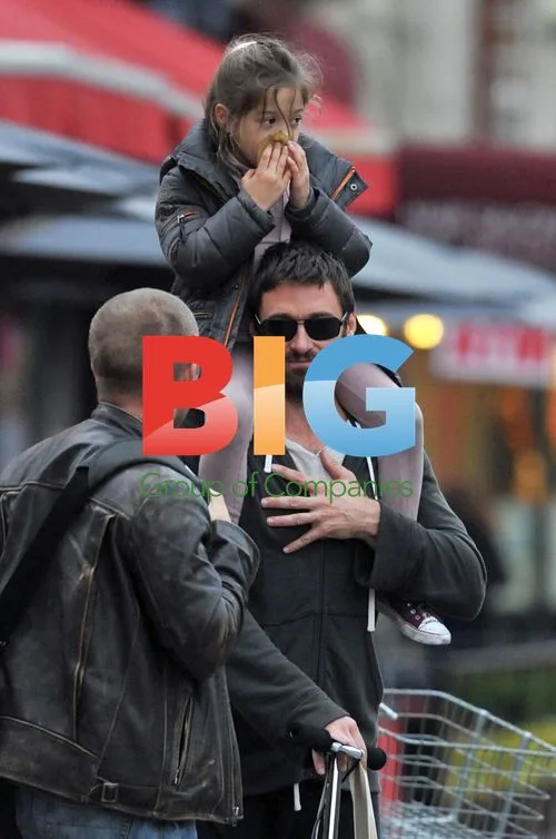 Hugh Jackman takes daughter to playground in NYC