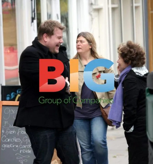James Corden and Imelda Staunton in London