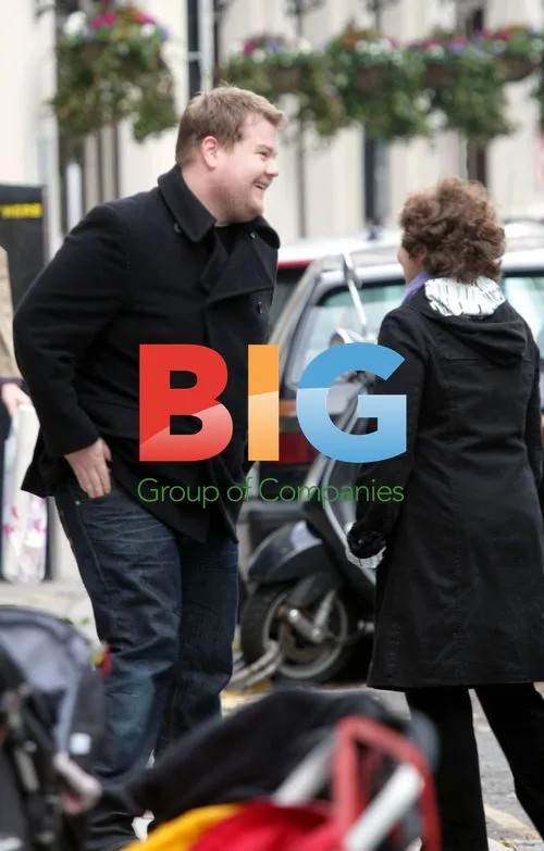 James Corden and Imelda Staunton in London