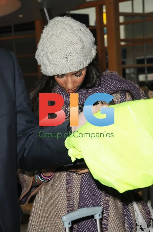 Leona Lewis and Dennis Jauch at Heathrow