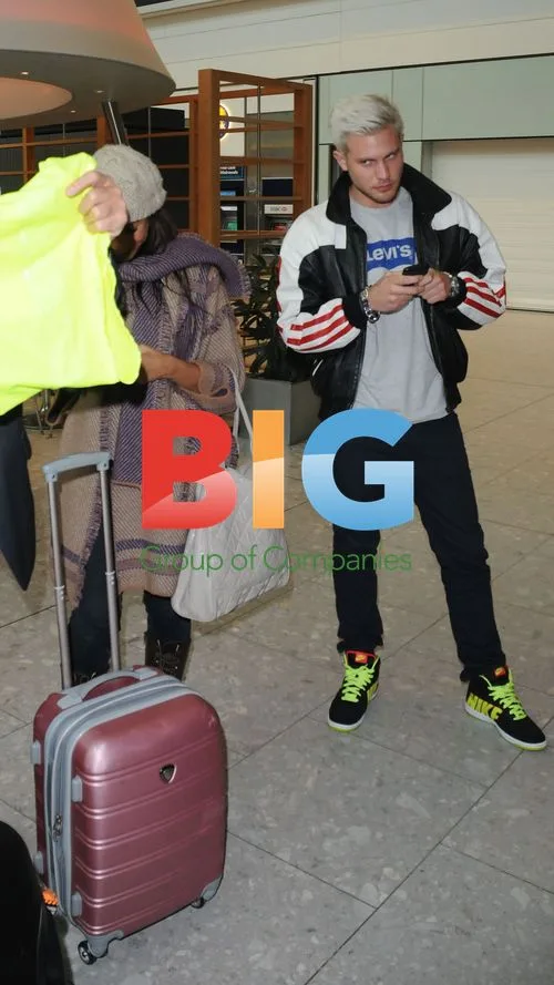 Leona Lewis and Boyfriend Dennis Jauch at Heathrow