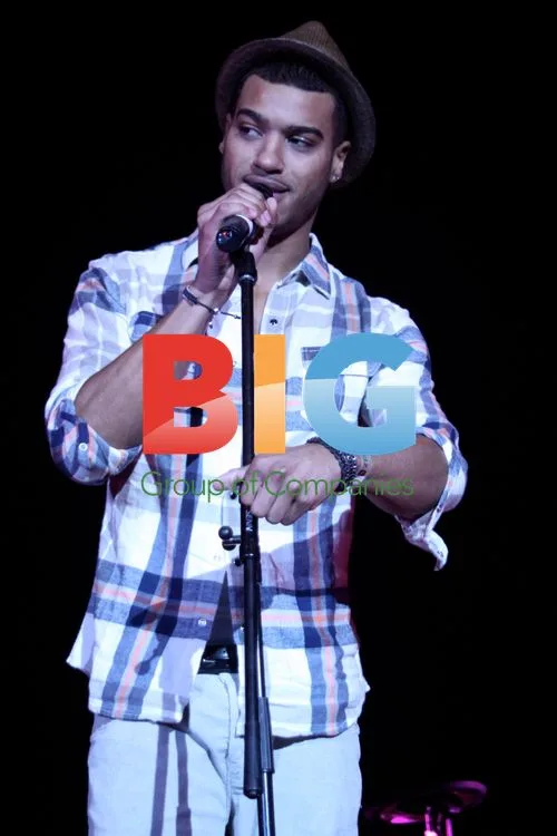 Marlon McKenzie on stage at Children In Need concert