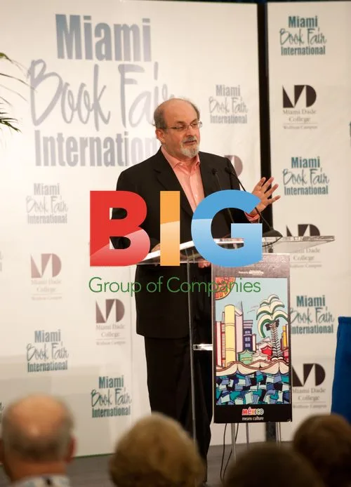 Salman Rushdie Signs Books in Miami