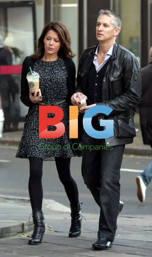Gary Lineker and wife Danielle strolling in London