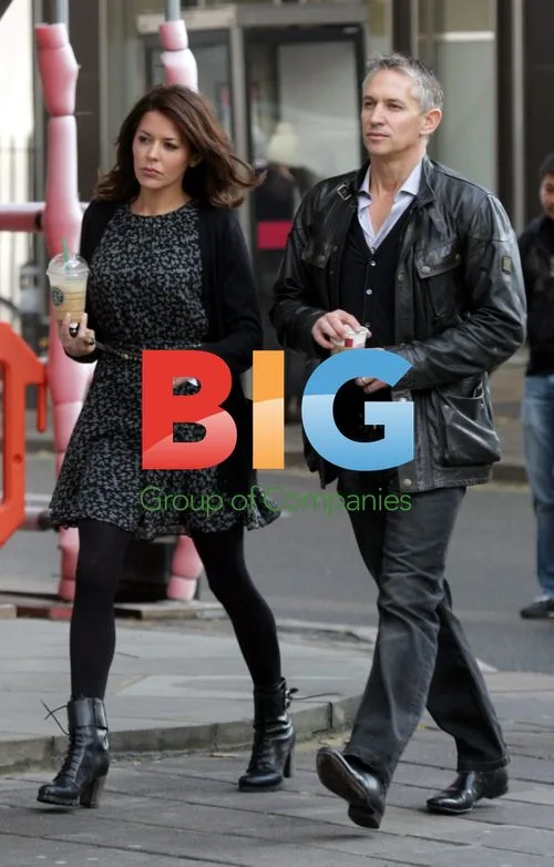 Gary Lineker and Wife Danielle Strolling in London