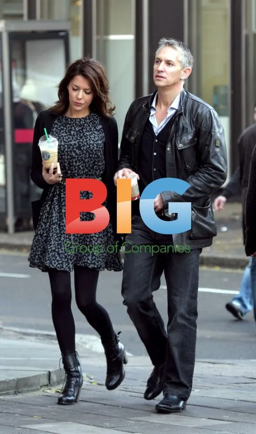 Gary Lineker and Danielle Lineker Strolling in London