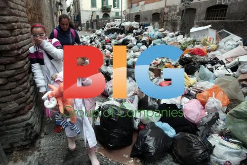 Piles of Rubbish in Naples